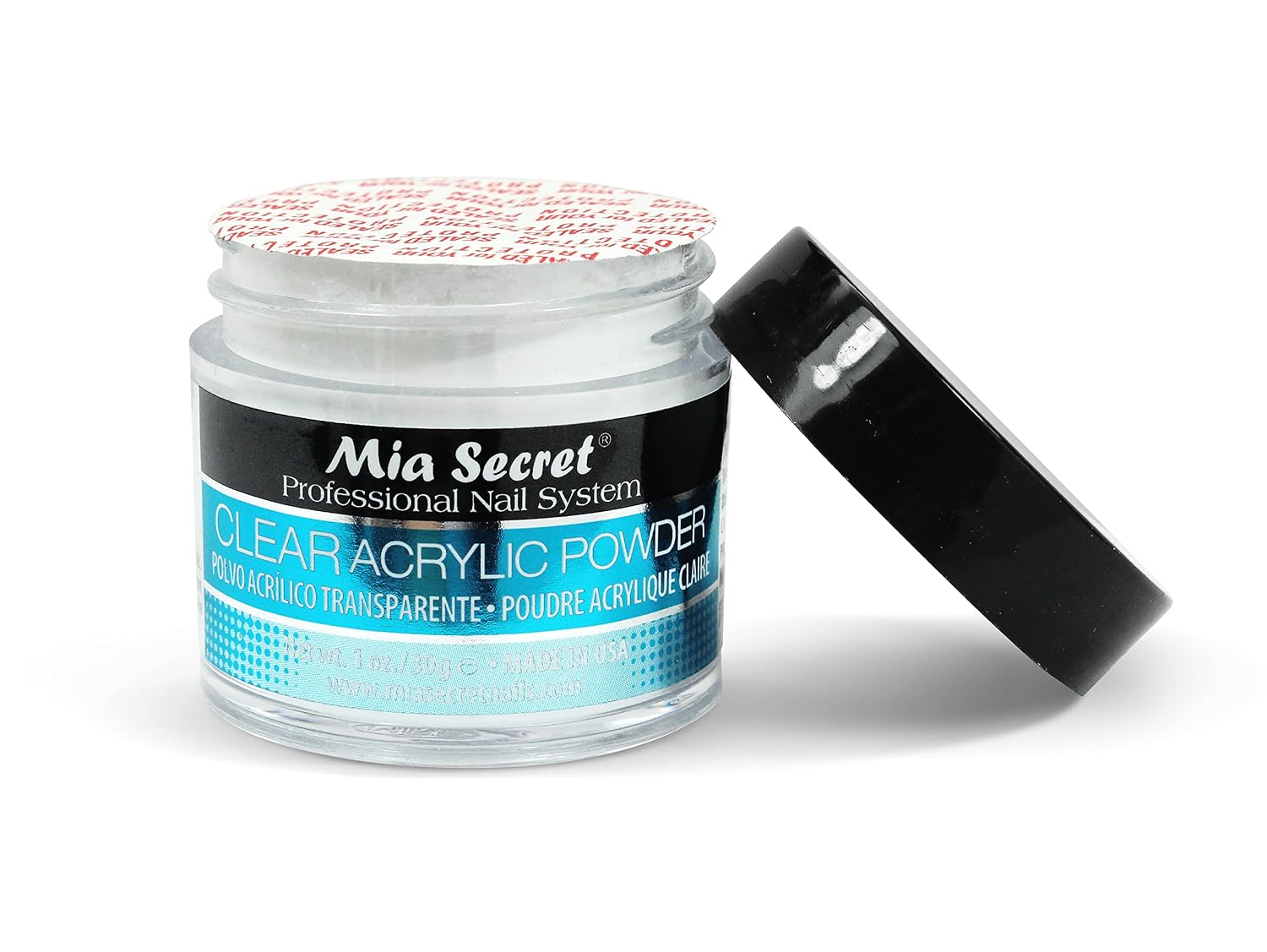 Mia Secret clear acrylic powder 1oz jar - 3