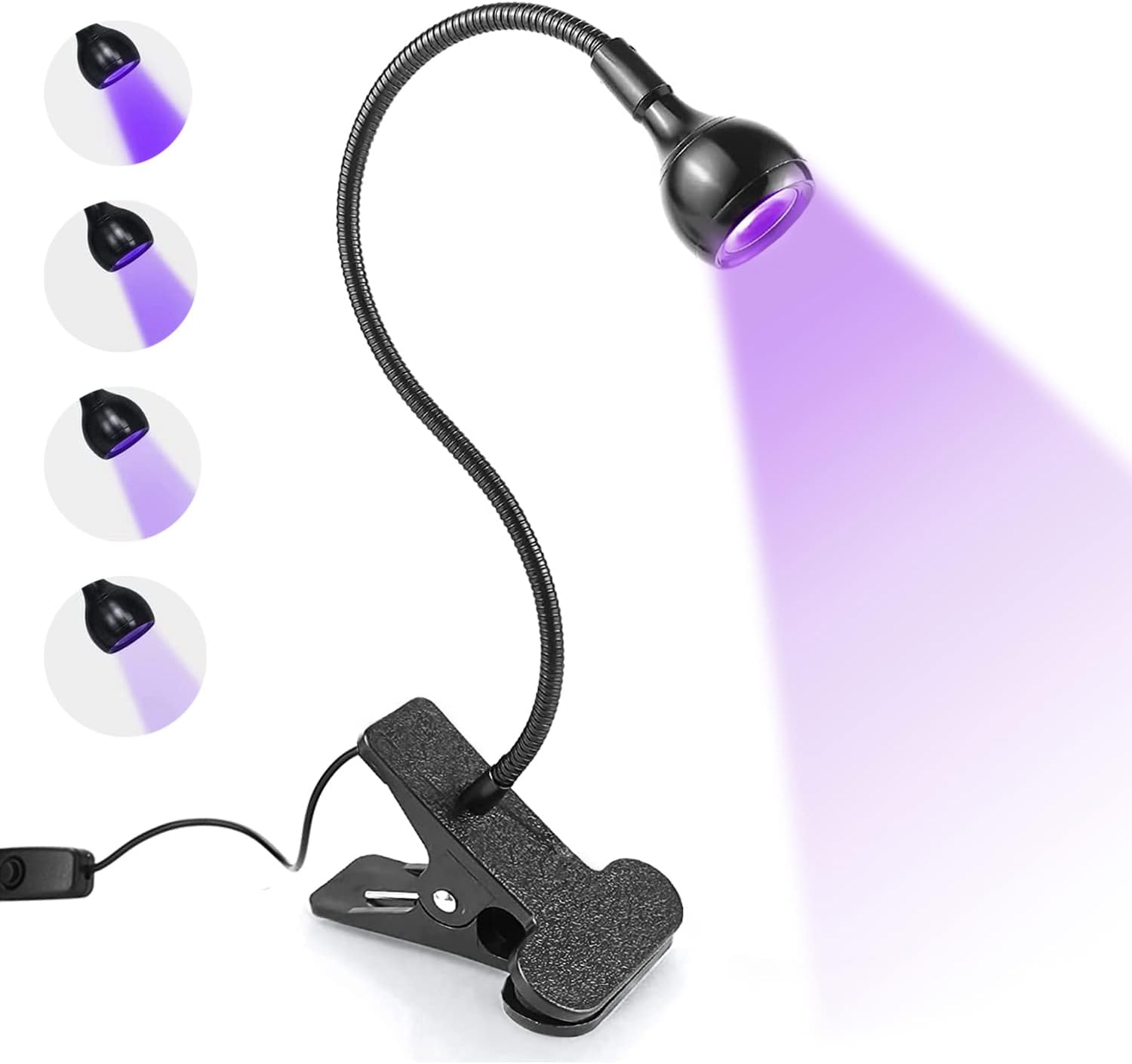 Gooseneck USB UV Nail Lamp — Compact 3W Curing Light