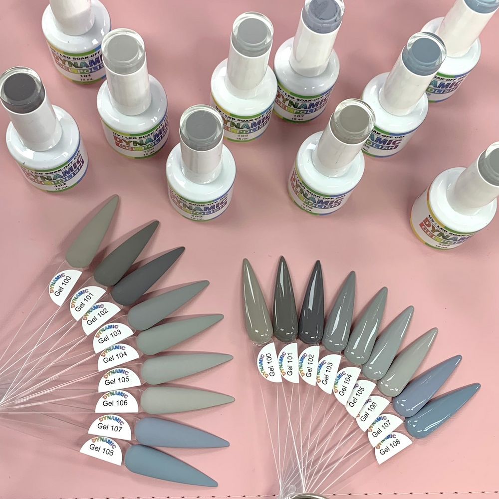 grey gel polish bottles fall collection - 2