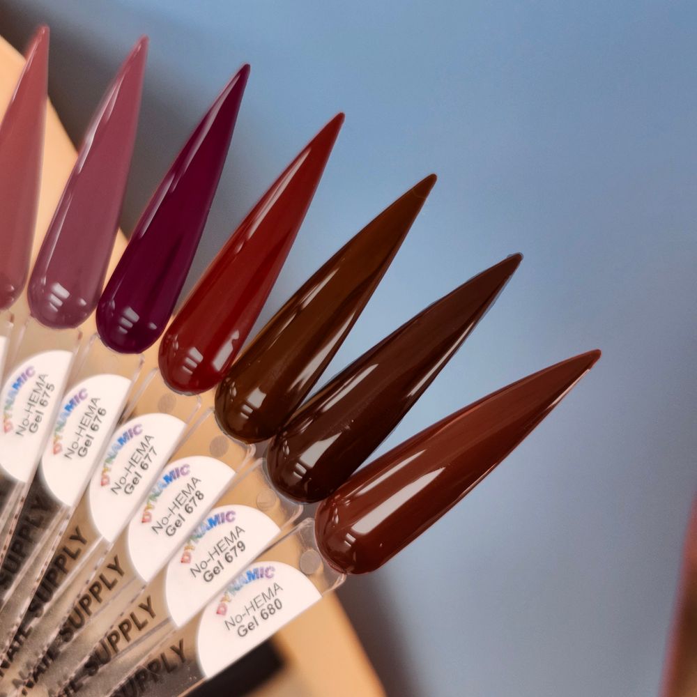 No-HEMA gel polish bottles fall shades - 2