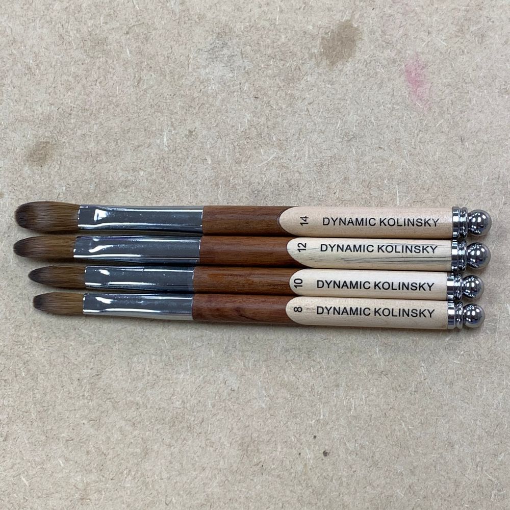 Crimped Kolinsky acrylic nail brush - 3