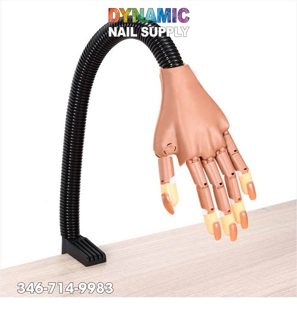 practice nail hand with tips - 2