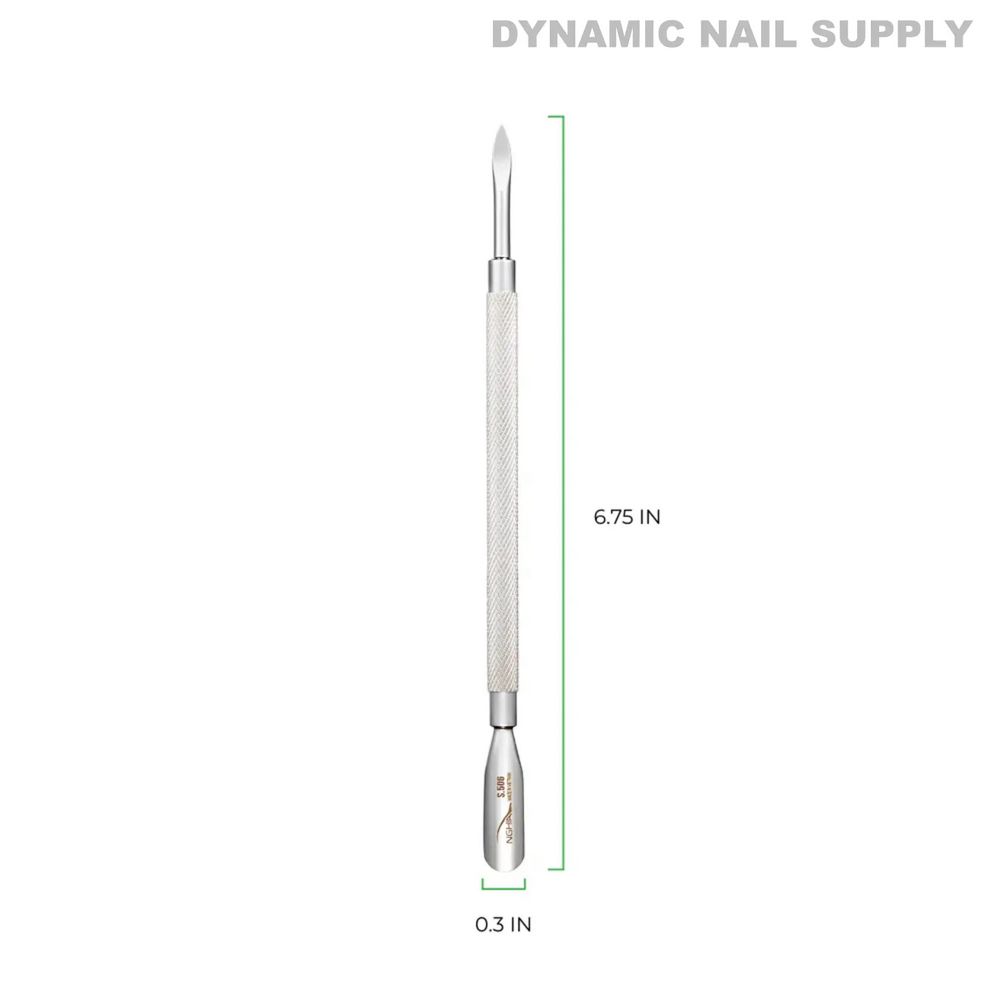 S-506 stainless steel cuticle pusher double-ended - 7